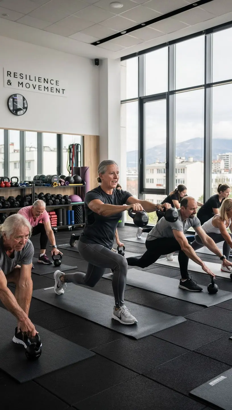 Физическа активност на хора над 40 години, практикуващи функционални движения.